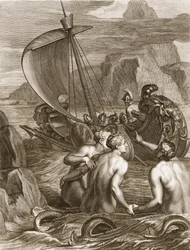 Ulisse e i suoi compagni evitano le sirene, 1731